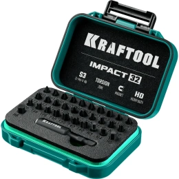 Набор бит ударных торсионных Impact 32 предмета KRAFTOOL 26066-H32