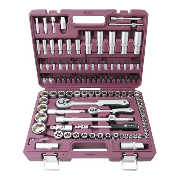 Универсальный набор инструмента THORVIK TS108 1/4 1/2DR 108 предметов 054012