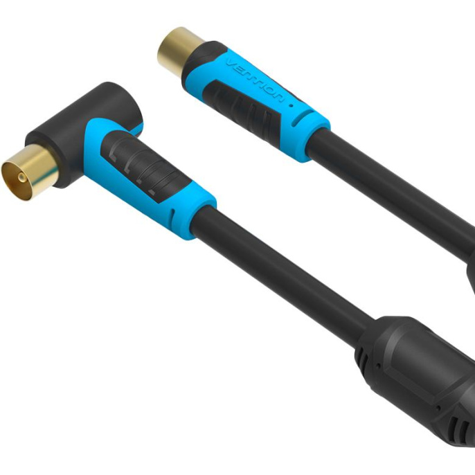 Кабель Vention антенный M/M угол 90 - 2м VAV-A02-B200