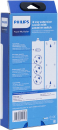 Сетевой фильтр Philips CHP2135WB/51, 3м, белый