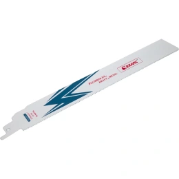 Усиленные полотна для сабельной пилы по металлу BiM-кобальт, 14TPI, 225 мм, 5 шт Ezarc 802016