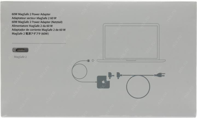 Адаптер питания Apple MagSafe 2, 60Вт, MacBook Pro 13" [md565z/a]