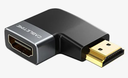 Угловой адаптер CABLETIME CP42G (CT-HMF8K-AGD) HDMI 8K HDMI 2.1 «папа-мама» — идеальное решение для ограниченного пространства