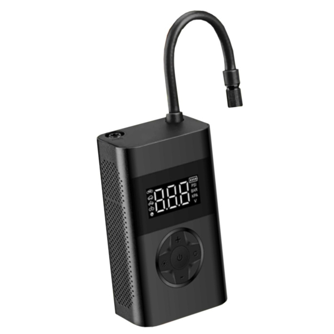 Автомобильный аккумуляторный насос 2в1 SmartiNext, черный SN-ND28B аккумулятор 4000 мАч, давлеие до 10 бар, производительность 38 л/мин, автоматическое отключение при достижении установленного давления: да, накачка других предпетов штекеры в комплекте :