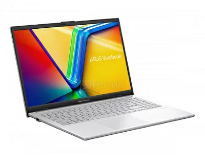 Ноутбук ASUS VivoBook Go 15 E1504GA N100 8Gb eMMC 256Gb Intel UHD Graphics 15,6 FHD IPS 42Вт*ч No OS Серебристый E1504GA-BQ527 90NB0ZT1-M00VB0