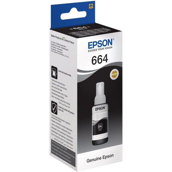 EPSON C13T66414A/C13T664198 Чернила для L100 black 70 мл
