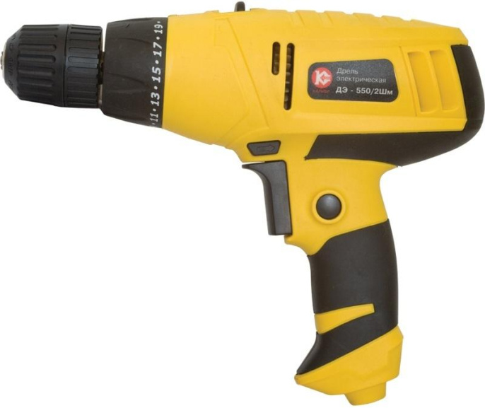 Дрель-шуруповерт Калибр ДЭ- 550/2ШМ, сетевой [020209]