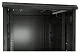 Hyperline TTB-4268-AS-RAL9004 Шкаф напольный 19-дюймовый, 42U, 2055x 600х 800 мм (ВхШхГ), передняя стеклянная дверь со стальными перфорированными боковинами, задняя дверь сплошная, ручка с замком