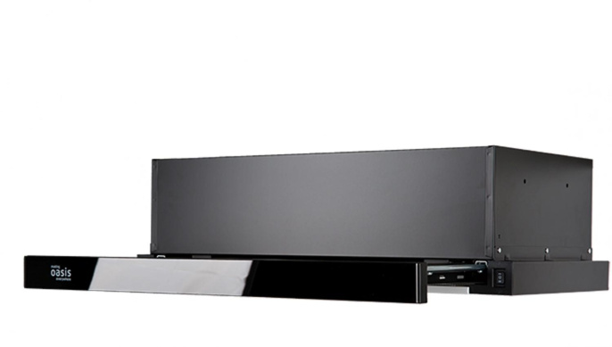 Вытяжка встраиваемая Oasis UV-60G F черный управление: кнопочное 1 мотор